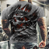 Men's Fashion Horror Skull 3D Printed T-Shirt