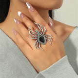 Punk Gothic Style Spider Animal Ring Gothicq