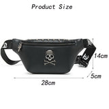 Rock Skull Unisex Belt Bag Gothicq