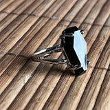 Vintage Punk Gothic Black Ring