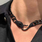 Rock Thick Chain Snake Necklace