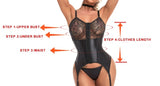 Strappy Bodysuit Lace Push Up Bra Shaper