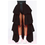 Women Gothic Cocktail Ruffles Skirt