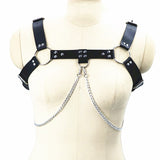 Gothic Mens Body Chest Buckle Harness