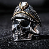 Gothic Men Resizable Skull Ring