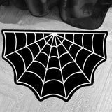 Gothic Black Cobwebs Carpet