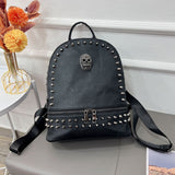 Large Capacity Skull Accent Women's Backpack