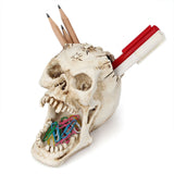 Scared Skull Pen Holder Storage Gothicq