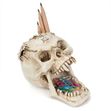 Scared Skull Pen Holder Storage Gothicq