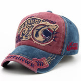 Shark Embroidery Casual Visor Hat Gothicq