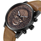 Skull Quartz Watch for Men Gothicq