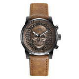 Skull Quartz Watch for Men Gothicq