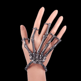 Unisex Gothic Punk Hand Skeleton Adjustable Bangle Gothicq