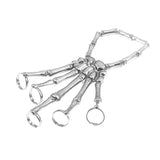 Unisex Gothic Punk Hand Skeleton Adjustable Bangle Gothicq