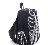 Unisex Skull Skeleton Printed Bag Gothicq